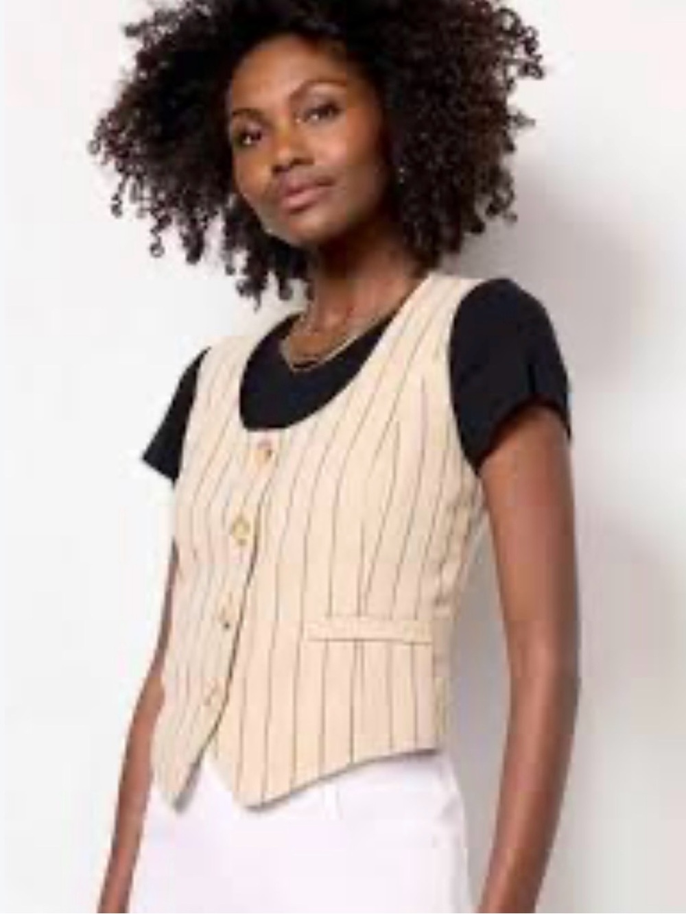 Evereve pinstripes vest